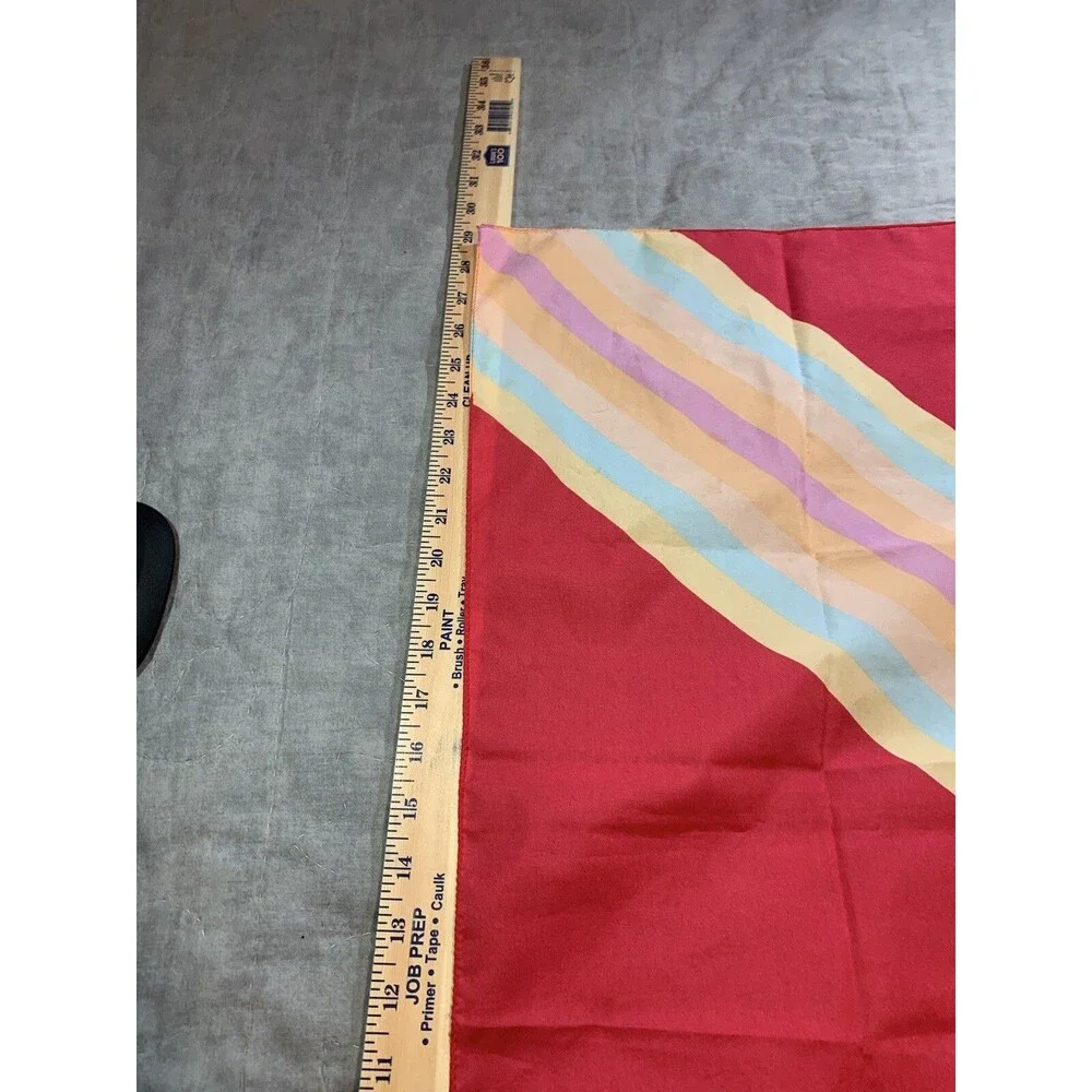 Unbranded Newport Stripes Cigarettes Logo Scarf Red & Pastel